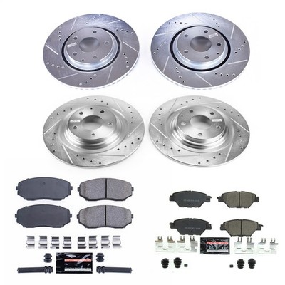 Power Stop K7610 Z23 Daily Driver Brake Pad and Z23 Evolution Brake Rotor Kit