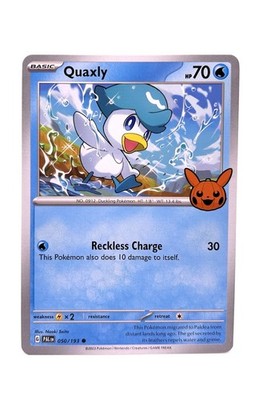 Quaxly 050/193 2024 Trick Or Trade Promo Stamped Pokémon TCG