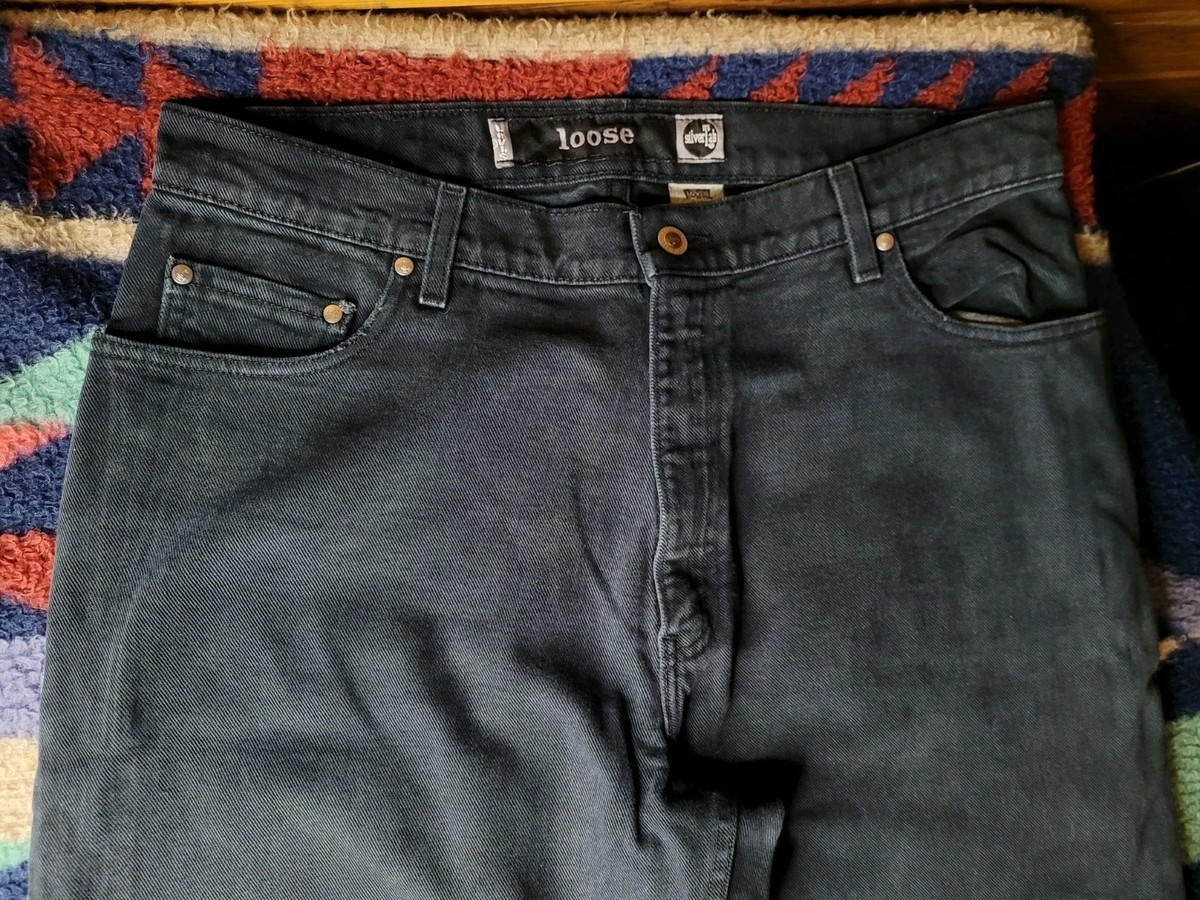 Vintage 90s Levi's Silver Tab Loose Jeans Mens 36x36 Black USA | eBay