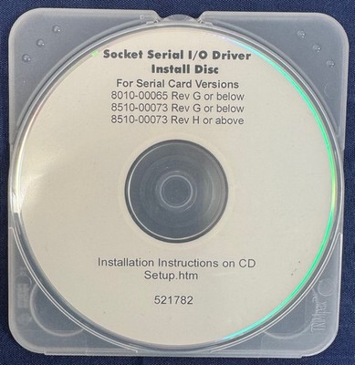 SPX Corporation Socket Serial In/Out Driver Install Disc (2 Box L)
