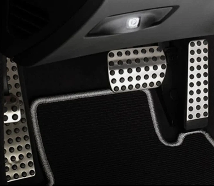 AT Foot Gas Brake Pedal Pad Cover For Mercedes-Benz E S SL SLK CL CLK R 3PCS - Imagem 4 de 4