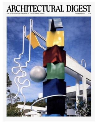 1987 ARCHITECTURAL DIGEST SUSAN ROTHENBERG John C. Portman DINAH SHORE Wyck Hill