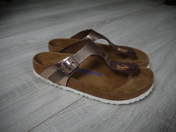 Women Birkenstock Sandals Silver 39