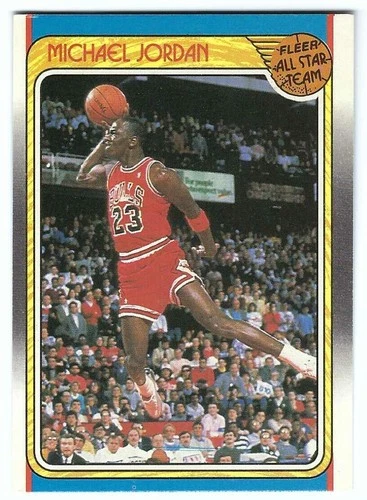 Fleer 1988-89 Michael Jordan All-Star Team #120 Chicago Bulls Card-Awesome Card!