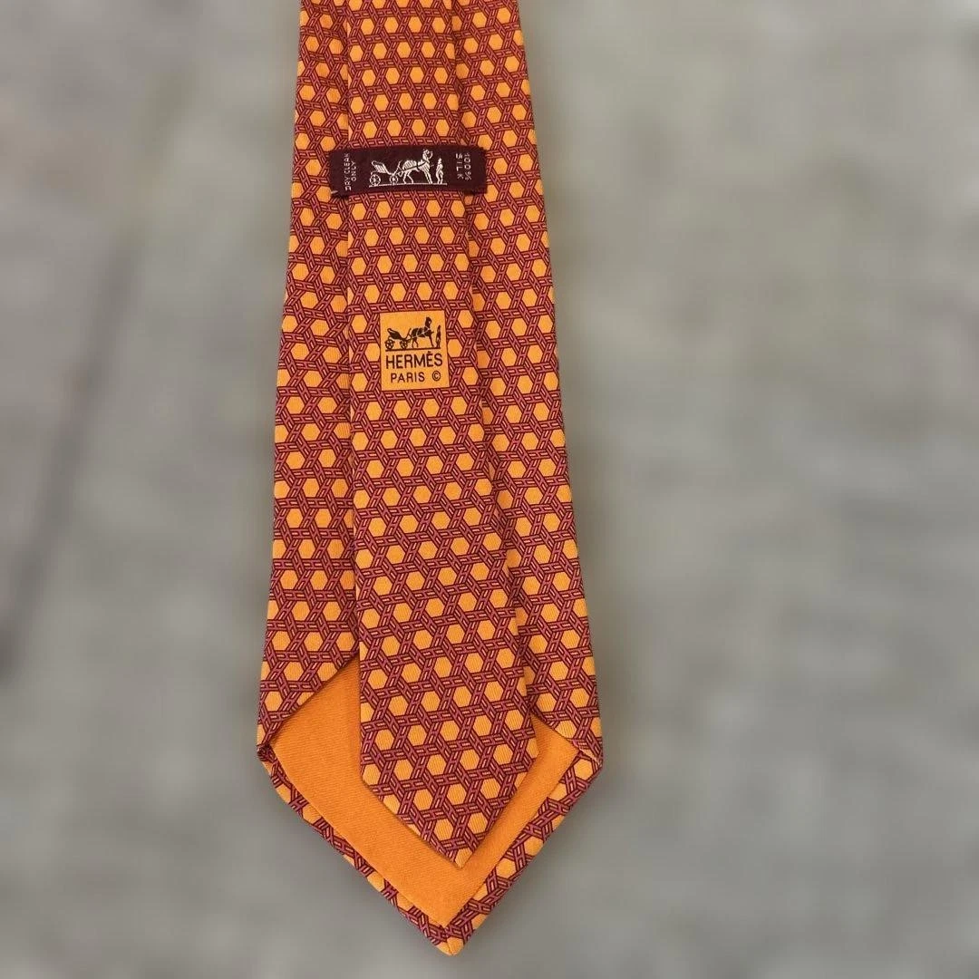 HERMÈS Orange Ties for Men for sale | eBay