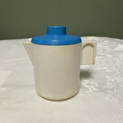 1987 Fisher Price Fun With Food White Pitcher with Blue Lid Vintage Play Kitchen