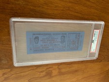 ROCKY MARCIANO VS JOE WALCOTT HEAVYWEIGHT FIGHT FULL BOXING TICKET PSA 9 POP 1!!