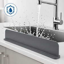 Silicone Kitchen Sink Splash Guard Water Barrier Suction Cup Countertop Protect