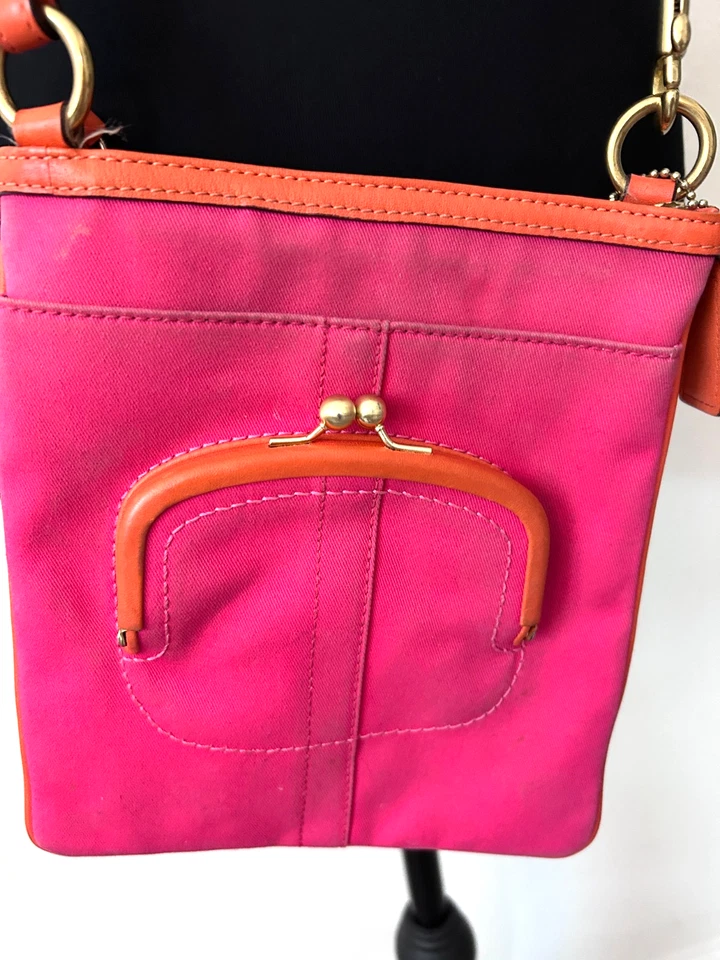 Vintage COACH CROSSBODY BAG Madison Ave Tote Purse Limited Edition Unique Rare - Image 3 of 4