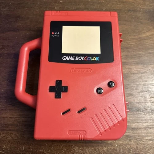 Vintage Nintendo Gameboy Color Red Hard Carry Case Clean - Authentic