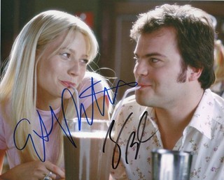 Jack Black & Gwyneth Paltrow Shallow Hal 8 x 10 Photo Signed with COA