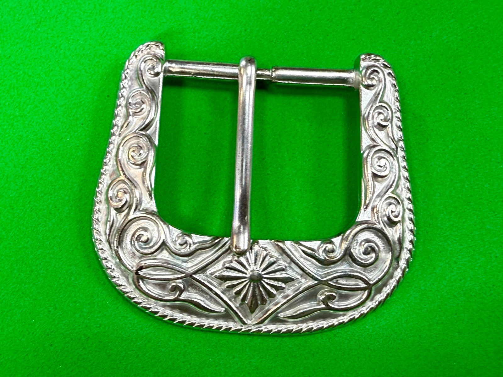 Ranger Style Vintage 1995 NOS Diamond Pattern Replacement B.A.S. Belt Buckle