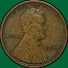 1909-VDB Lincoln Wheat Cent Extremely Fine XF Coin #36831