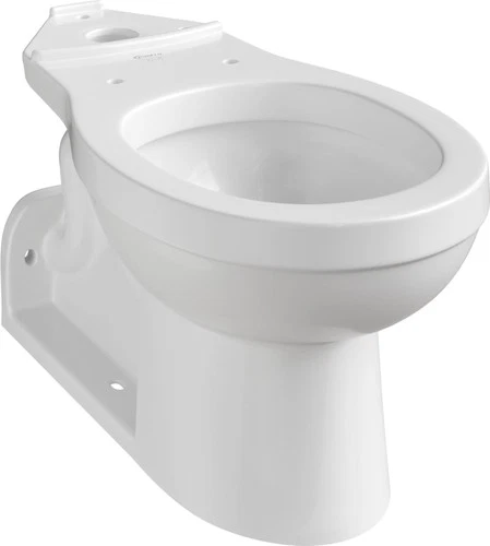 PROFLO PF1604PA Round Toilet Bowl Only with Back Outlet - White - Picture 1 of 2
