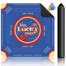 Mahjong Mat for Table, Non-Slip Noise Reduction Gaming Mat, 31.5''x31.5'' for...