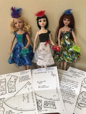 Fitted Bodice, Flared Skirt, Hat, Purse Pattern 16EW19 For Tonner 16 Ellowyne