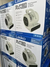 Multi-Purpose Compact Air Mover Fan, Portable, 3 Speed, Lasko Super Fan Max NEW