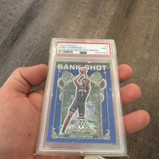 2023-24 mosaic Blue Fast break bank Shots Psa 9 Amen Thompson Rookie  13/85. 