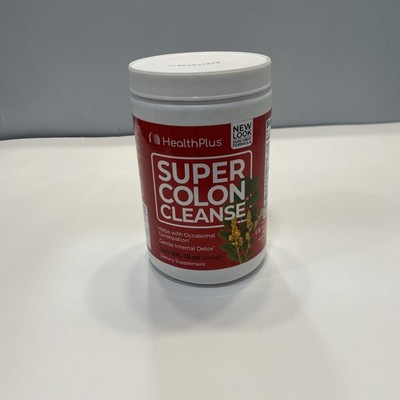 Health Plus SUPER COLON CLEANSE Powder Mix 12 OZ Senna Leaf, Psyllium Powder
