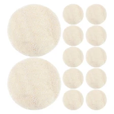 12 Pcs Loofah Cleansing Tablets Exfoliating Sponge Pad Face Scrub