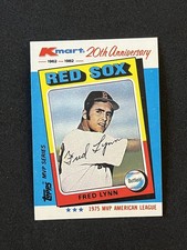 1982 Topps Kmart 20th Anniversary AL & NL MVP's #27 Fred Lynn Baseball Card