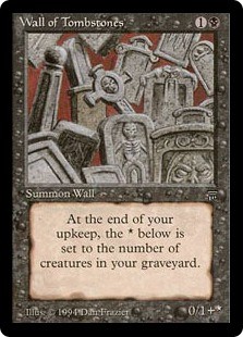 Magic MTG - Wall of Tombstones - Legends - GESPIELT - EN
