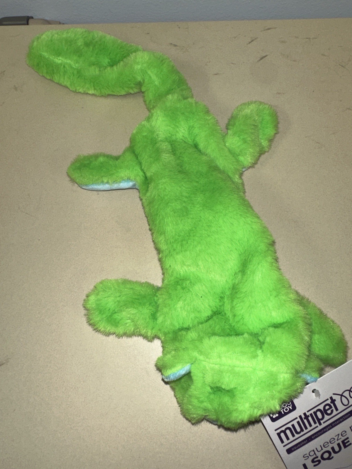 LOT of 6 Stuffless STUFFING FREE Dog Toy-2 Squeakers Altus Orangutan, Dragon 20"