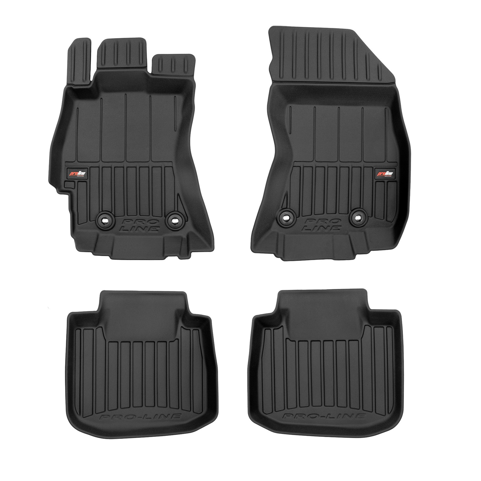 Tapis de sol en caoutchouc pour Subaru Outback V BS 2014-2019 noir imperméable et antidérapant
