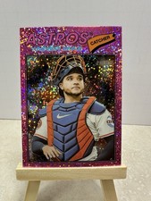 2026 Topps Heritage Yanier Diaz PINK CHROME SPARKLE Astros #219