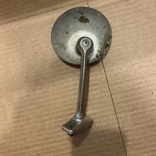 Original Roberk Mirror  # 235 Round Clamp on Side Mirror Patina Rod Plus Bonus