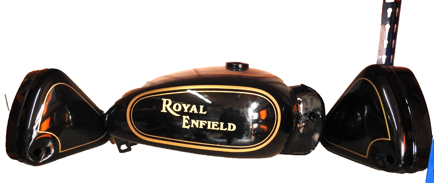 CLEARANCE - ROYAL ENFIELD BULLET 350 STANDARD FUEL / PETROL TANK & TOOL BOX  SET