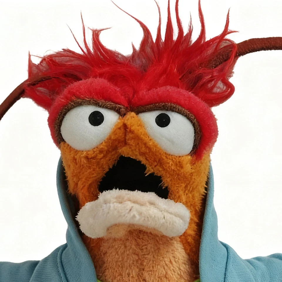 RARE The Muppets Pepe The King Prawn Soft Toy Plush 14 Inches plush toy doll - Image 3 of 4