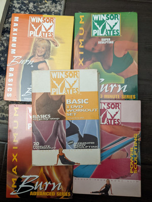 Winsor Pilates Basic 3 DVD Workout Set Discs Complete Exercise Fitness Lot