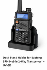 Baofeng UV-5R Desk Stand Holder Mobile 2-Way Radio Base Mount Cradle