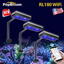 PopBloom 3x RL180 Reef Light Full Spectrum Reef Tank Lights for Coral Saltwater