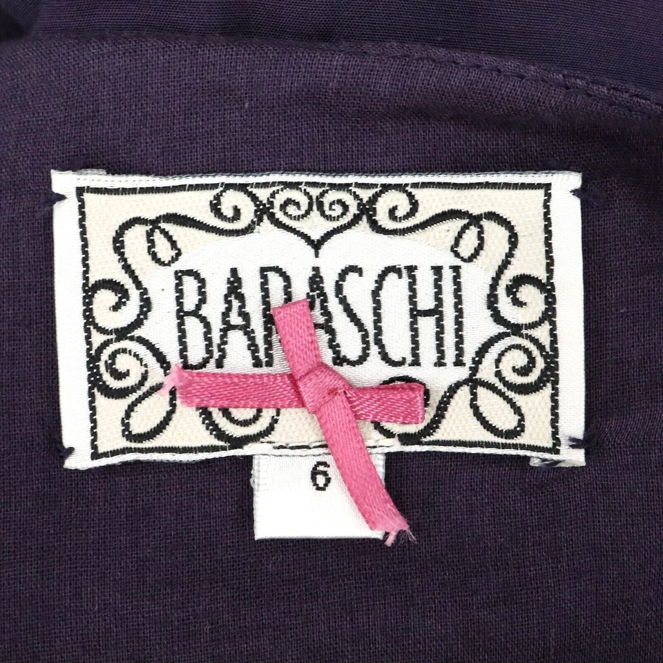 Blusa Baraschi Top Mujer 6 Púrpura Volantes Cuello Lateral Cremallera Forrada Ajustada Romántica Foto 3 de 4