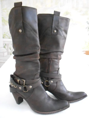 Stiefel Damen Made in Italy Gr 40 Braun TOP - Bild 1 von 4