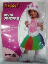 SPIRIT HALLOWEEN VIVID UNICORN DRESS ONLY GIRL COSTUME TODDLER 2T