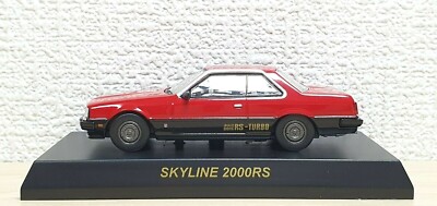 1/64 Kyosho NISSAN SKYLINE 2000RS RED/BLACK R30 diecast car model