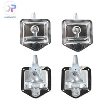 Stainless Steel Paddle Door Lock Latch Handle Truck Tool Box Trailer 4-3/8"3-1/4