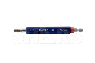 Shars M4 x 0.7 Go/No Go Double End Thread Plug Gage Alloy Steel New ![
