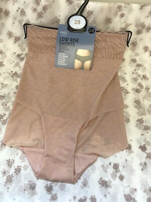 NEW! M&S Marks Spencer UK28 medium pink low rise shorts no