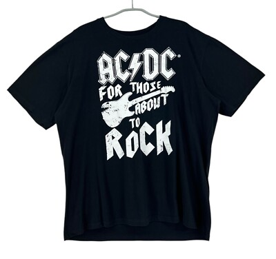 AC/Dc Rundhals T-Shirt Herren Größe 2XL