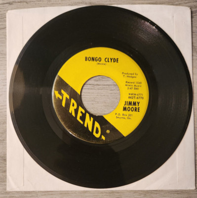 Rockabilly Funk ? 45 Jimmy Moore Bongo Clyde / Time And Again Trend 1040 Hear!