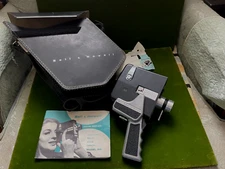 Bell & Howell Zoom Reflex Autoload 8mm Movie Camera Model 315 Case & Manual