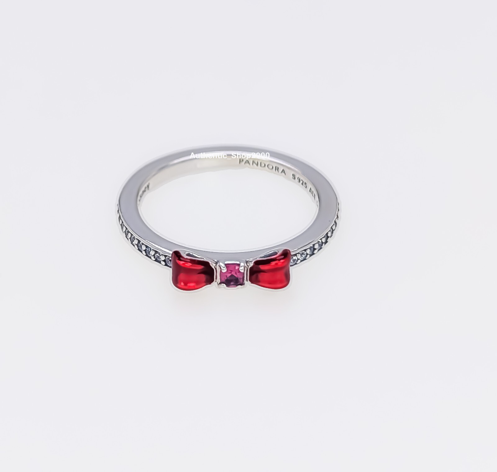 New 100% Authentic PANDORA 925 Ale Disney Princess Snow White Bow Ring ...