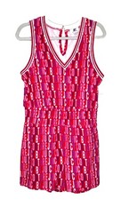 Juicy Couture Terry Cloth Logo Romper Shorts Elastic Waist Womens NWT Summer V