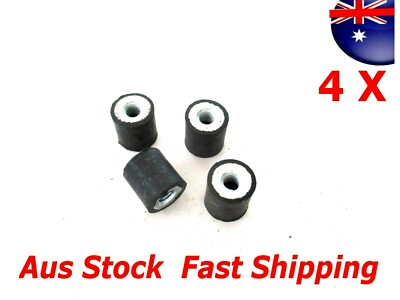 M4 Rubber Vibration Mount 10*10mm Isolator Auto Bobbin FF female female 4pc  | eBay