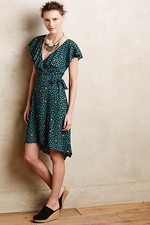 NWT ANTHROPOLOGIE RUFFLED WRAP DRESS by HD in PARIS 8
