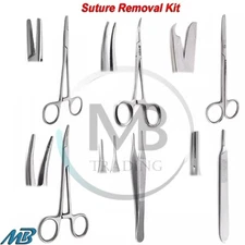 Surgical Needle Holder Suture Removal Scissors Adson Thumb Tweezers Tissue Tools